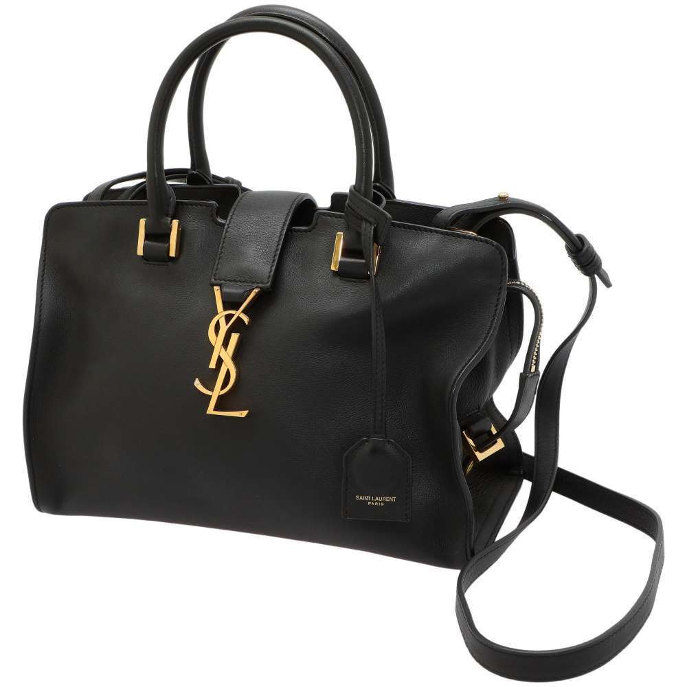 Saint Laurent Paris Handbag Baby Cabas YSL Black